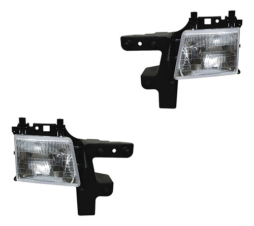 Par De Faros Dodge Van Ram 1998-1999-2000-01-2003 C/base Ty