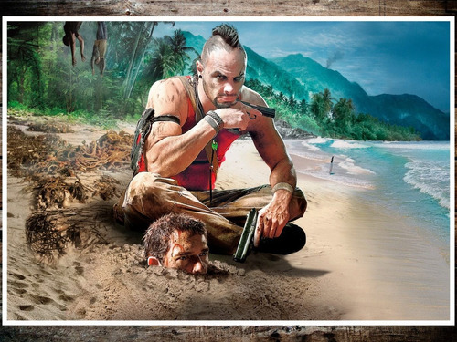 Posters Trilogia Far Cry 5 4 Y 3 47x32cm 200grms X3