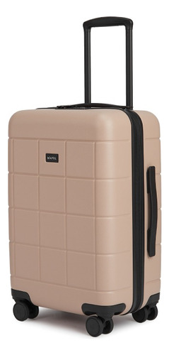 Maleta De Viaje Rígida Chica Mappa Beige, 4 Ruedas, Carry On Color Beige Lisa