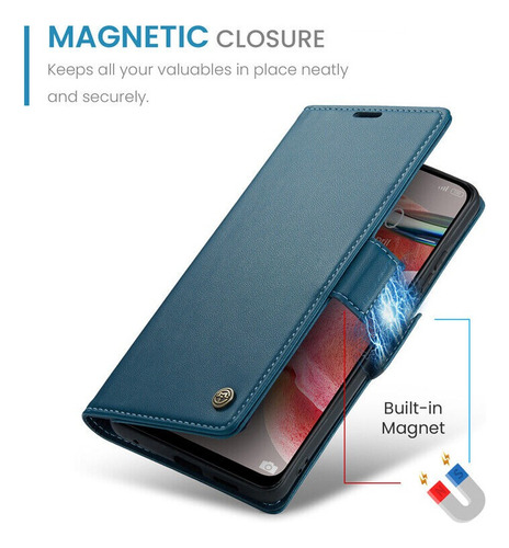 Funda De Piel Tipo Cartera Retro De Lujo Para Redmi Note 14
