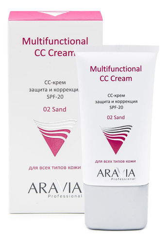 Aravia Cc-cream Spf-20 Para La Cara, Crema Multifuncional (t