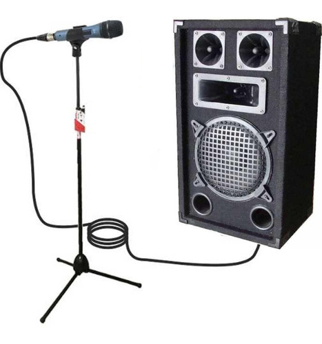 Parlante Con Amplificador Para Karaoke, Con Micrófono Y Pie
