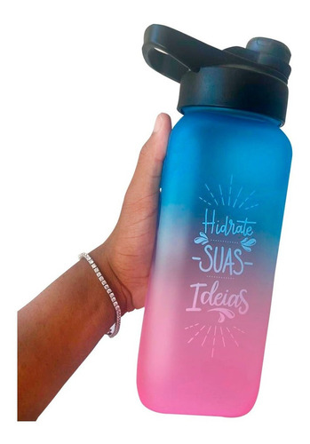 Garrafa Squeeze Academia 1l Agua Fitness Tie Dye Sports