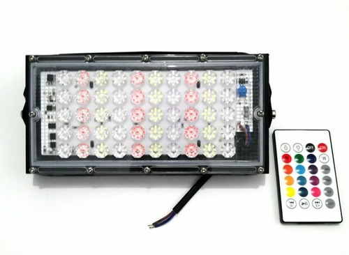 Imagen 6 de 10 de 5 Pack Reflector Led 30w Rgb Multicolor C/control Exteriores