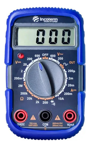Multimetro Digital 10a-2m Ohms Incoterm Md-100