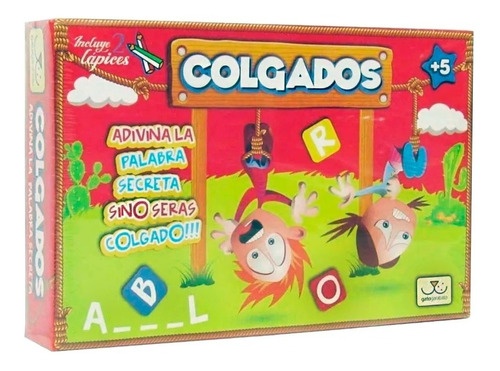 Ahorcado Juego De Mesa Colgado Didáctico Adivina La Palabra