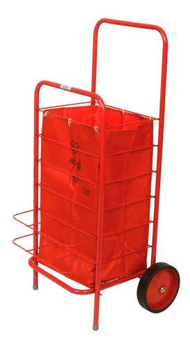 Imagen 3 de 4 de Chango Carrito De Feria Compras 2 Ruedas Ref C Botellero