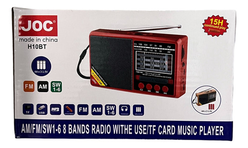 Radio Linterna Recargable 8 Bandas Bt Micro Sd 15 Horas