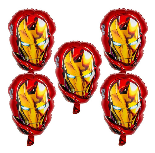 Pack Set Globo Iron Man 45cm X 5u