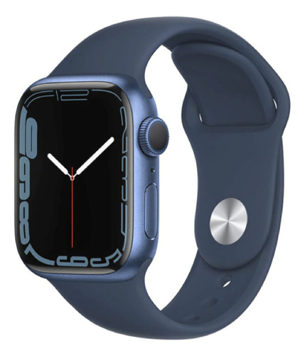 Apple Watch Series 7 (gps) 41mm Blue Aluminum Case With Abys