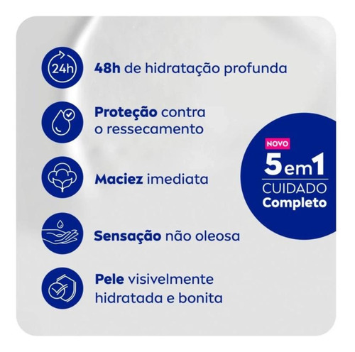 Loção Deo-hidratante Soft Milk 5 Em 1 Frasco 400ml Nivea