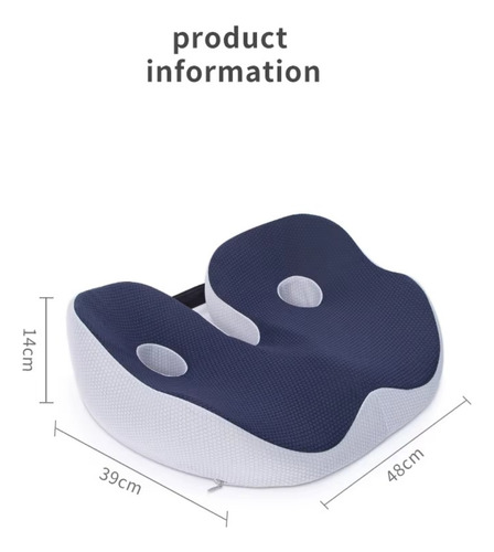 Cojín De Asiento Premium Hemorroides Ciática Coxis Cadera