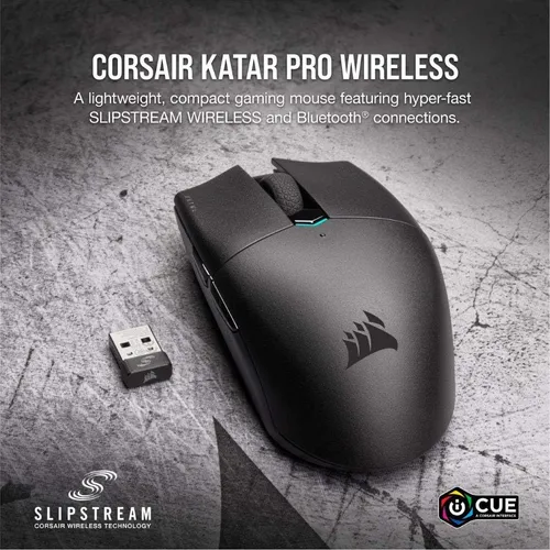 Corsair Katar Pro Inalámbrico, Mando De Juego Ligero Fps/...