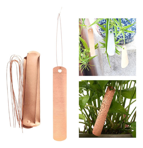 4 Paquete De 20 Etiquetas De Placa De Cobre Para Plantas,