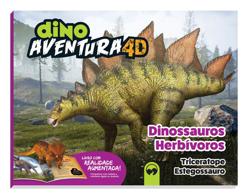 Dino Aventura 4D: Herbívoros, de Richter, Stevan. Editora Vale das Letras LTDA, capa mole em português, 2017