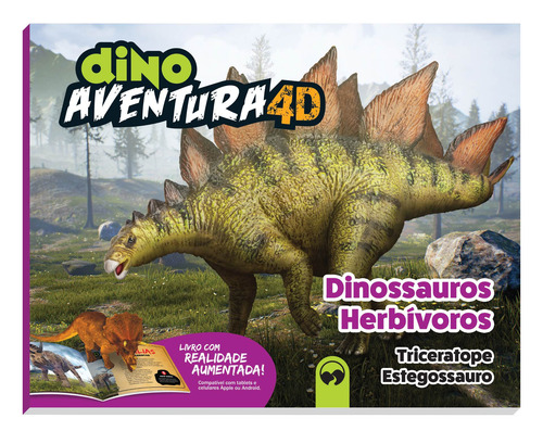 Dino Aventura 4D: Herbívoros, de Richter, Stevan. Editorial Editora Vale das Letras LTDA, capa mole em português, 2017
