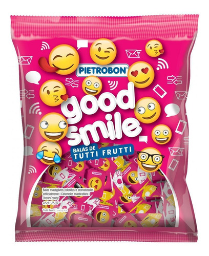 Kit 10 Pcts Bala Tutti Fruti Good Smile Pietrobon 60g Cada