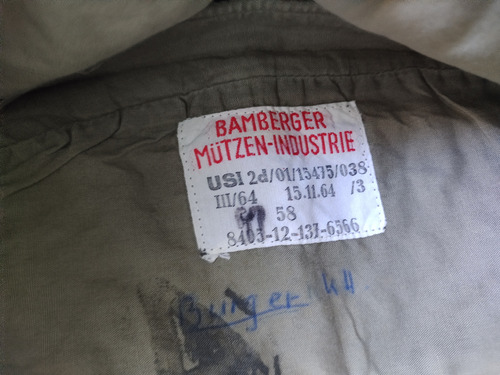 Birrete Ejercito Alemán Bundeswehr Talle 58, Años 60 (Usado)