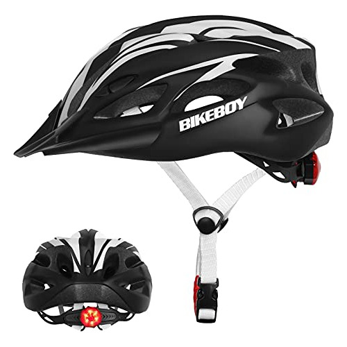 Bikeboy Casco Para Bicicletas De Adultos Con Luz, Casco Par