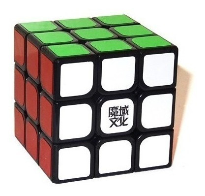 Cubo Mágico 3x3x3 Moyu Aolong V2 Preto Profissional