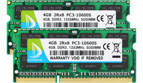 Ram Duomeiqi De 8 Gb (2 X 4 Gb) Ddr3, 1333 Mhz, Sodimm