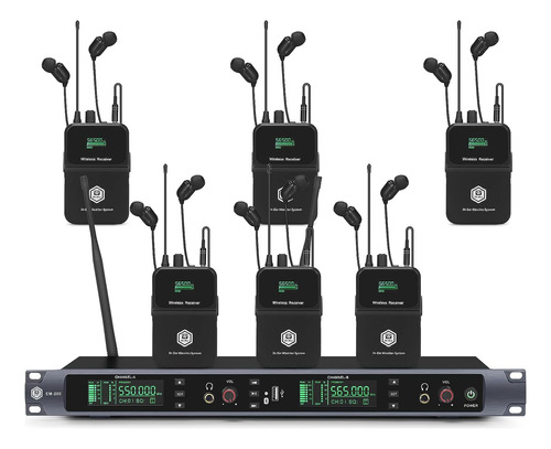 Inmix Em200 Uhf Wirelesspulgadaear Monitor System 2 Channel 