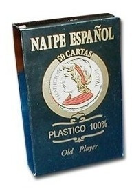 Imagen 2 de 8 de Naipes Cartas Españolas De 50 100%plastico Juegos De Mesa