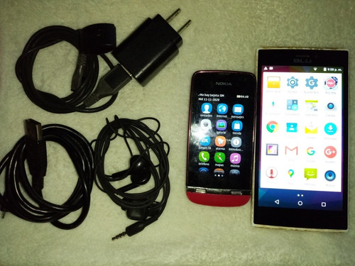 Vendo 2 Celulares:1 Marca Blue De Vidrio Templado Y 1 Nokia