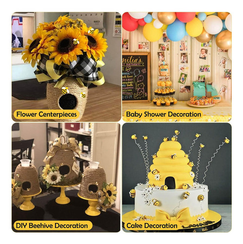 120 Piezas De Decoración De Abejorros, Abejas Melíferas De R