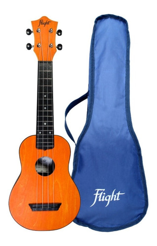 Flight Tus35 Naranja Ukulele Soprano Con Funda