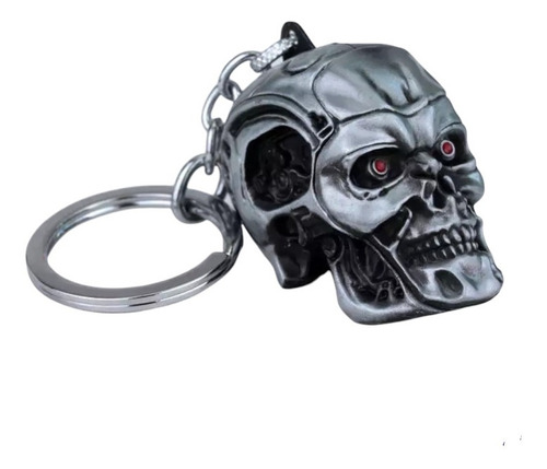 Llavero Dije Terminator Robot Androide Cráneo Calavera