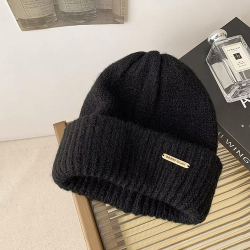 Gorro De Punto De Invierno En Mezcla De Lana