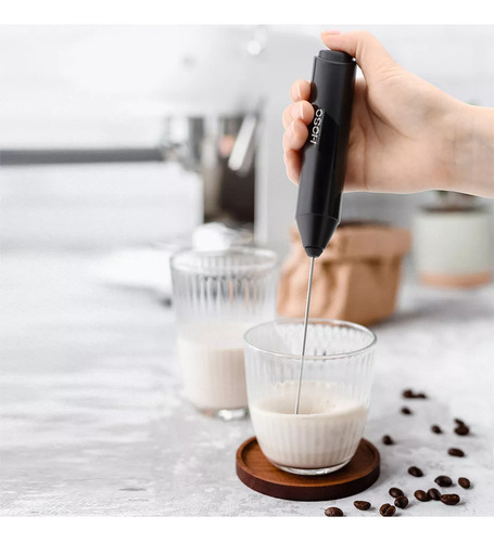 Mini Batidor Revolvedor De Café Espumadero Leche Inoxidable