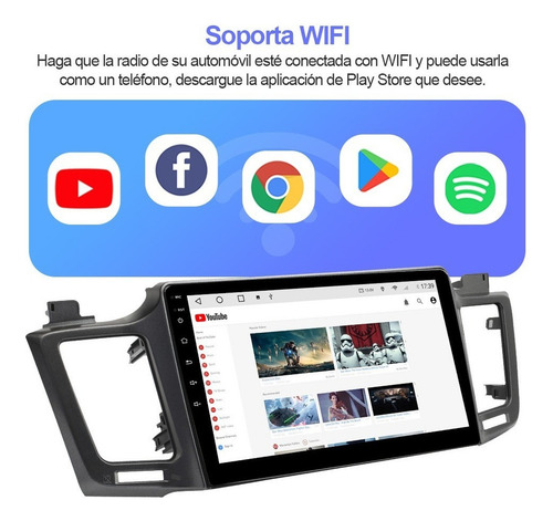 Estéreo Cámara Para Toyota Rav4 2013-2018 Frente Gps Fm Kit