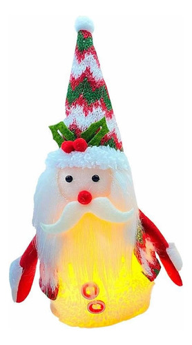 Enfeite Papai Noel Com Led Xad/bco 25cm Natal - Un