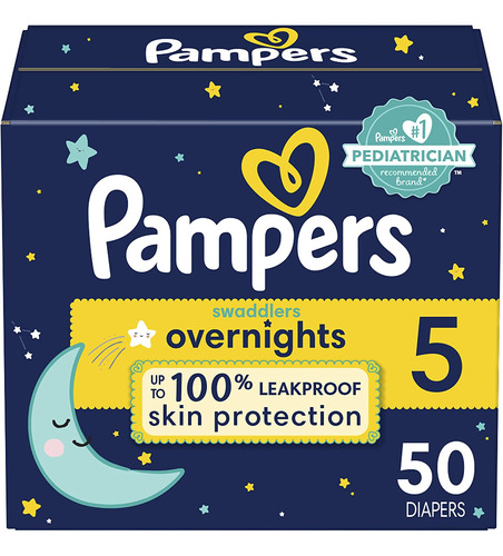 Pampers Swaddlers Overnights 5 - Unidad a $211900