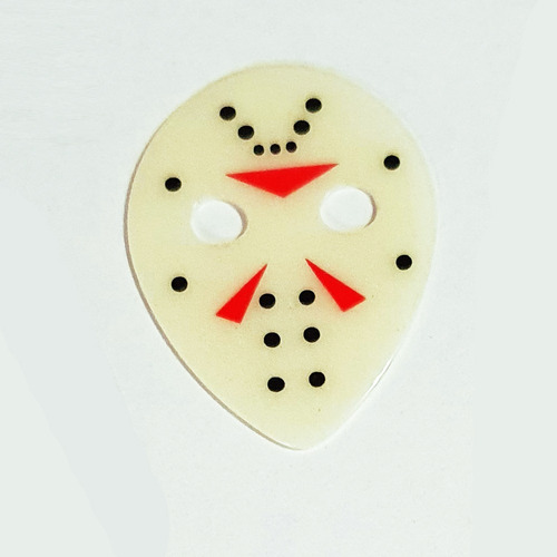 20 Palhetas 1.0mm Máscara Do Jason 6a. Feira 13 Brilha