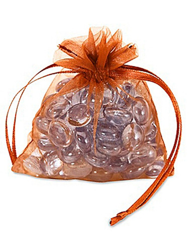 Paquete De 100 Bolsas De Organza 7cm X 10cm 22 Colores