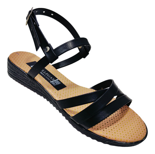 Huarache Tira Brillos Combinable Un Look Casual Elegante