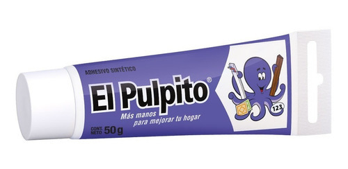Pegamento Líquido El Pulpito color blanco de 50g