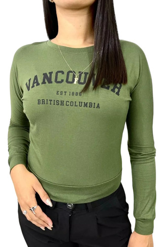 Remera De Modal Estampada - Vancouver - Dama