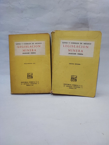 Legislación Minera Leyes Y Códigos 1977