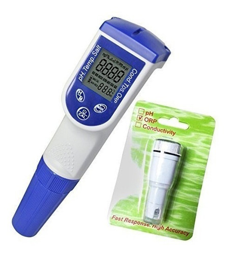 Ec / Salinidad Ph Orp Tds Digital Medidor Tester 6 Parámetro