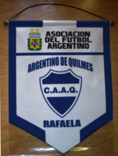 Banderin Paño 40cm Argentino De Quilmes Rafaela