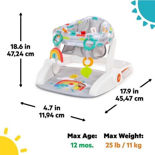 Bright Starts Asiento De Suelo Para Bebé De 2 Posiciones Par