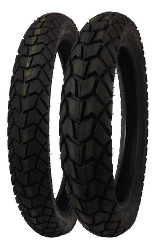 2 Pneus C/ C 90/90-19 D 52t + 110/90-17 T 60t Pra Nxr Bross