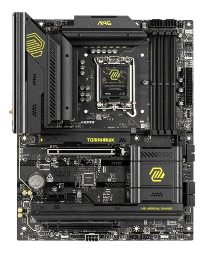 Tarjeta Madre Intel Msi Mag B860 Tomahawk Wifi Lga1851 Ddr5 Pcie 5.0 Boton Flash Bios