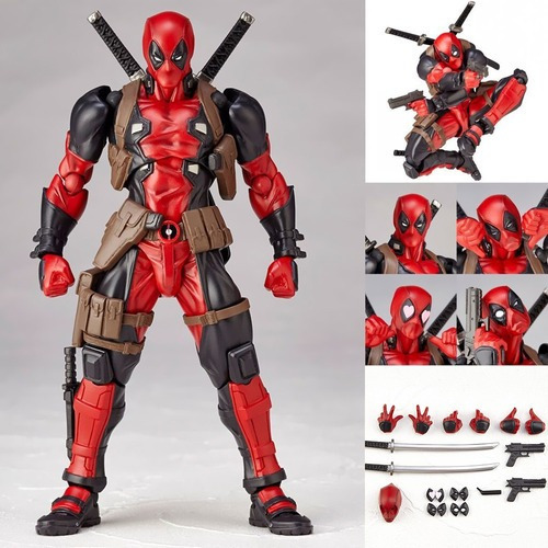 Imagen 2 de 6 de Deadpool Crazy - Figura De Pvc