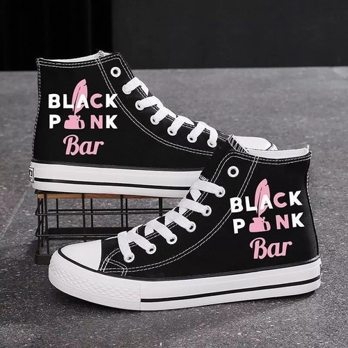 Zapatos De Lona Blackpink Zapatos Deportivos Blink De Moda