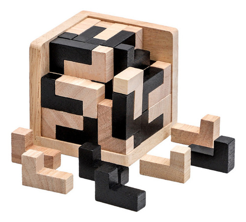 Hhh Magic Box, Rompecabezas De Madera 3d Ming Lock, 54 L,